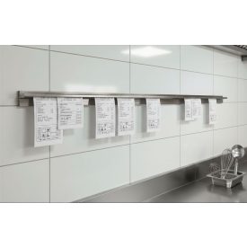 Blokktartó sín, 120×8 cm, rozsdamentes