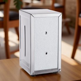 Szalvétatartó, 18×9,5 cm, rozsdamentes