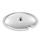 Fedő kanálkivágással, a W-1475300 cikkszámú levestálhoz, 25 cm, rozsdamentes