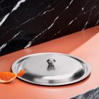 Fedő 1477-es levestálhoz, 18 cm, kanálkivágással, rozsdamentes