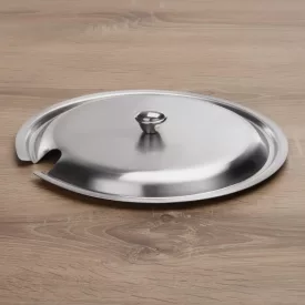   Fedő kanálkivágással, a W-1477225 cikkszámú levestálhoz, 18 cm, rozsdamentes
