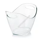 Pezsgősvödör, ovális, 3 l, átlátszó, műanyag