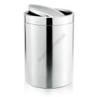 Szemetes billenő fedéllel, 5 liter, rozsdamentes