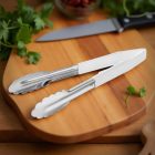 Csipesz, univerzális, 24 cm, fehér (pékáru, sajt), (HACCP)