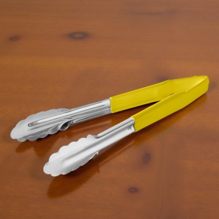 Csipesz, univerzális, 24 cm, sárga (főtt hús), (HACCP)