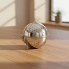 Fűszerlabda, rizsfőző golyó, 14 cm, rozsdamentes