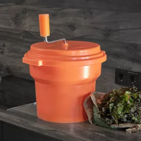 Salátacentrifuga, 16,5 liter, narancssárga, műanyag