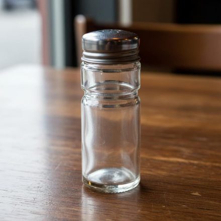 Só- és borsszóró, 3×9 cm, üveg