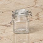 Swing szögletes csatos üveg, befőttes, 100 ml, 4×8 cm