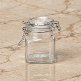 Swing szögletes csatos üveg, befőttes, 100 ml, 4×8 cm