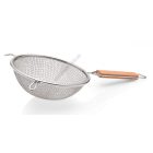 Szűrő fanyéllel 27 cm, dupla hálós