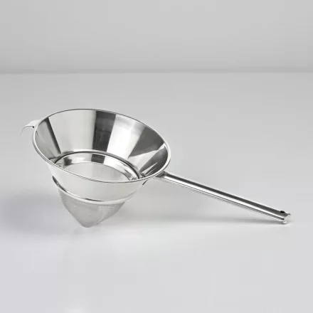 Spiccszűrő, hálós, 30 cm, rozsdamentes