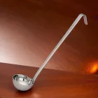 Merőkanál, 125 ml, űrmértékjelölt, nyélhossz: 32 cm, átmérő: 8 cm
