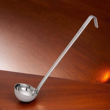 Merőkanál, 125 ml, űrmértékjelölt, nyélhossz: 32 cm, átmérő: 8 cm