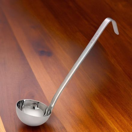 Merőkanál, 125 ml, űrmértékjelölt, nyélhossz: 25 cm, átmérő 8 cm