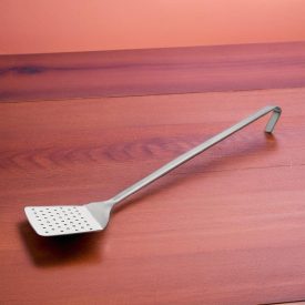 Lapátkanál, 10×10×45 cm, perforált, rozsdamentes