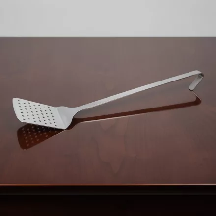 Lapátkanál, 10×10×45 cm, perforált, rozsdamentes