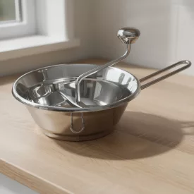   Hal- és zöldségpasszírozó, 24 cm, három tárcsával, rozsdamentes