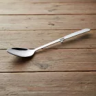 Tálalókanál, szervírozókanál, akasztóval, teljes hossza 34 cm, rozsdamentes