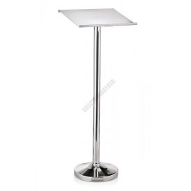 Kiállító pult, 118 cm, ezüst színű