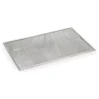 Pizzaforma, pizzasütő, 60×40 cm, perforált, szögletes, alumínium