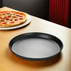 Pizzaforma, felső átm.: 28 cm, alsó átm.: 26 cm, kékvas