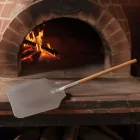 Pizzalapát fanyéllel, 91 cm, lapátfej: 35×30 cm, alumínium