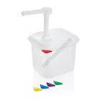Pumpás mártás-, szószadagoló 2,6 liter GN 1/6 150 mm