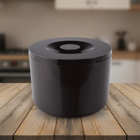 Jégvödör, duplafalú, 10 l, fekete, műanyag