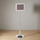 Információs tábla, 120 cm, ezüst színű