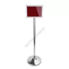 Információs tábla, 120 cm, ezüst színű