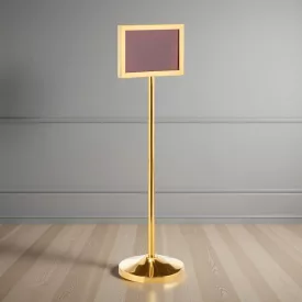 Információs tábla, 120 cm, arany színű
