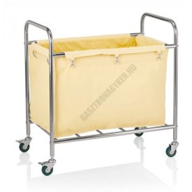 Szennyesgyűjtő kocsi, 90×54×92 cm, bézs