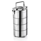 Ételszállító edény, 4×900 ml, duplafalú rozsdamentes