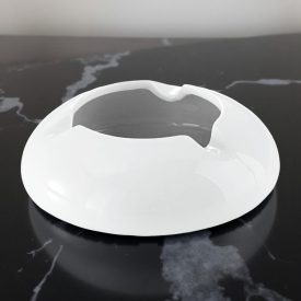 Szélfogós hamutartó, 12,5×4,5 cm, porcelán