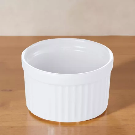 Ramekin szufléforma, 7×4 cm, porcelán, sorolható