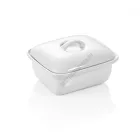 Vajtartó fedővel, 13×11×3,5 cm, porcelán