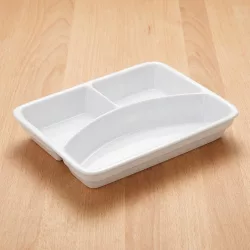 Porcelán tál, 3 részre osztott