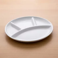 Porcelántál, 4 részre osztott, 25 cm