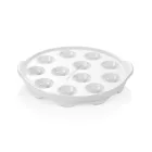 Csigatálaló 12 csigához, 20 cm, porcelán