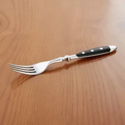 Bistro evővilla, szegecselt nyéllel