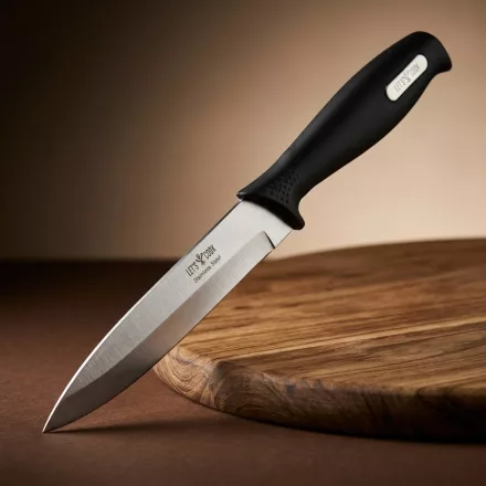 Konyhakés, 12,8 cm penge, gumírozott nyél, Let's Cook