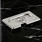 GN 1/9 fedő kanálkivágással, rozsdamentes