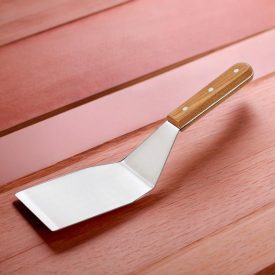 Fordítólapát, fanyelű, éllel, 15×11×34 cm