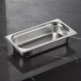 GN edény, 1/3 65 mm, perforált, rozsdamentes