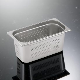 GN edény, 1/3 150 mm, perforált, rozsdamentes