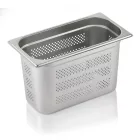 GN edény, 1/3 200 mm, perforált, rozsdamentes