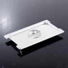 GN 1/3 fedő fülkivágással, rozsdamentes