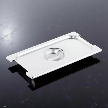 GN 1/3 fedő fülkivágással, rozsdamentes