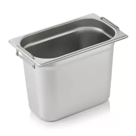 GN edény, 1/4 200 mm, 5,5 l, csúszófüllel, rozsdamentes
